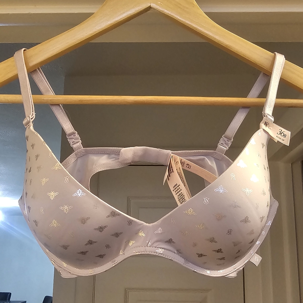 Victoria's Secret White and Black Bra